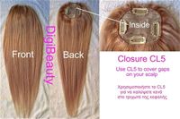 CL5-Glattes Haarteil zur Abdeckung mit Clips