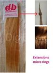 HEST10M 10pcs natural hair extensions 55m MR