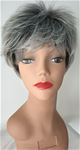 SUzANNY ANNY Wig simple Synthetic Black White