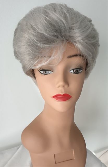 SUzMAGD MAGD Wig simple Synthetic Silver