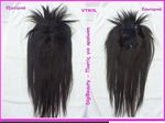 Ръчно изработена коса на части с позрачна дантела за случаи от разреждане или частична алопеция.